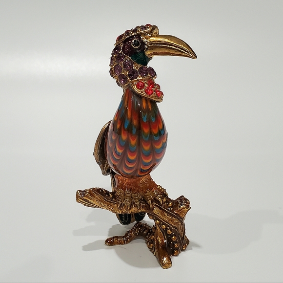 Fitz & Floyd Cleopatra Bird Guild Collection Figurine Swarovski Crystals - Picture 10 of 16